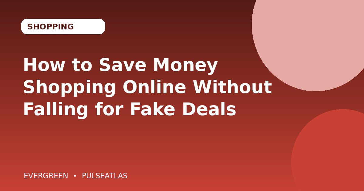 How to Save Money Shopping Online Without Falling for Fake Deals cover illustration